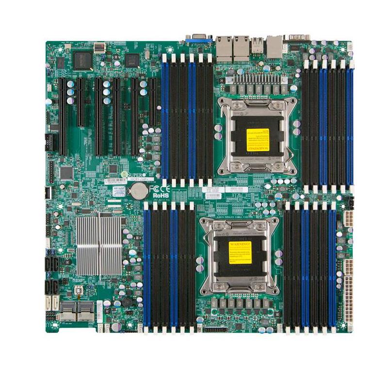 X9DR3-LN4F+-O SuperMicro X9DR3-LN4F+ Dual Socket LGA 2011 Intel C606 Chipset Xeon Processors Support DDR3 24x DIMM 4x SATA2 3.0Gb/s Extended-ATX Server Motherboard (Refurbished)