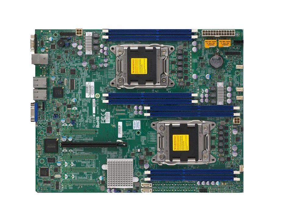 X9DRD-LF SuperMicro Dual Socket LGA 2011 Intel C602 Chipset Xeon E5-2600/ E5-2600 v2 Series Processors Support DDR3 8x DIMM 2x SATA3 6.0Gb/s E-ATX Server Motherboard (Refurbished)