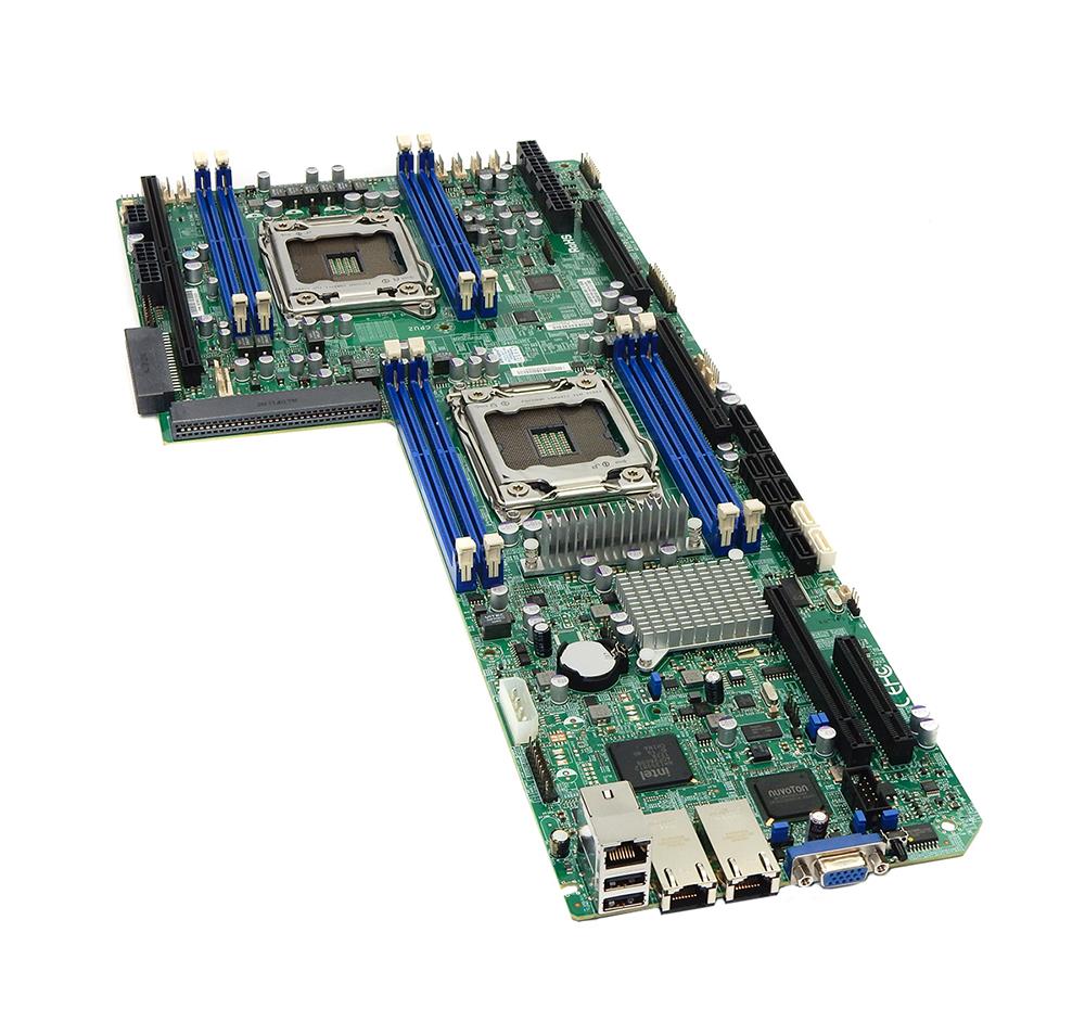 X9DRG-HF+ SuperMicro Dual Socket R LGA 2011 Intel C602 Chipset Xeon E5-2600 / E5-2600 v2 Processors Support DDR3 16x DIMM 4x SATA2 3.0Gb/s Proprietary Server Motherboard (Refurbished)