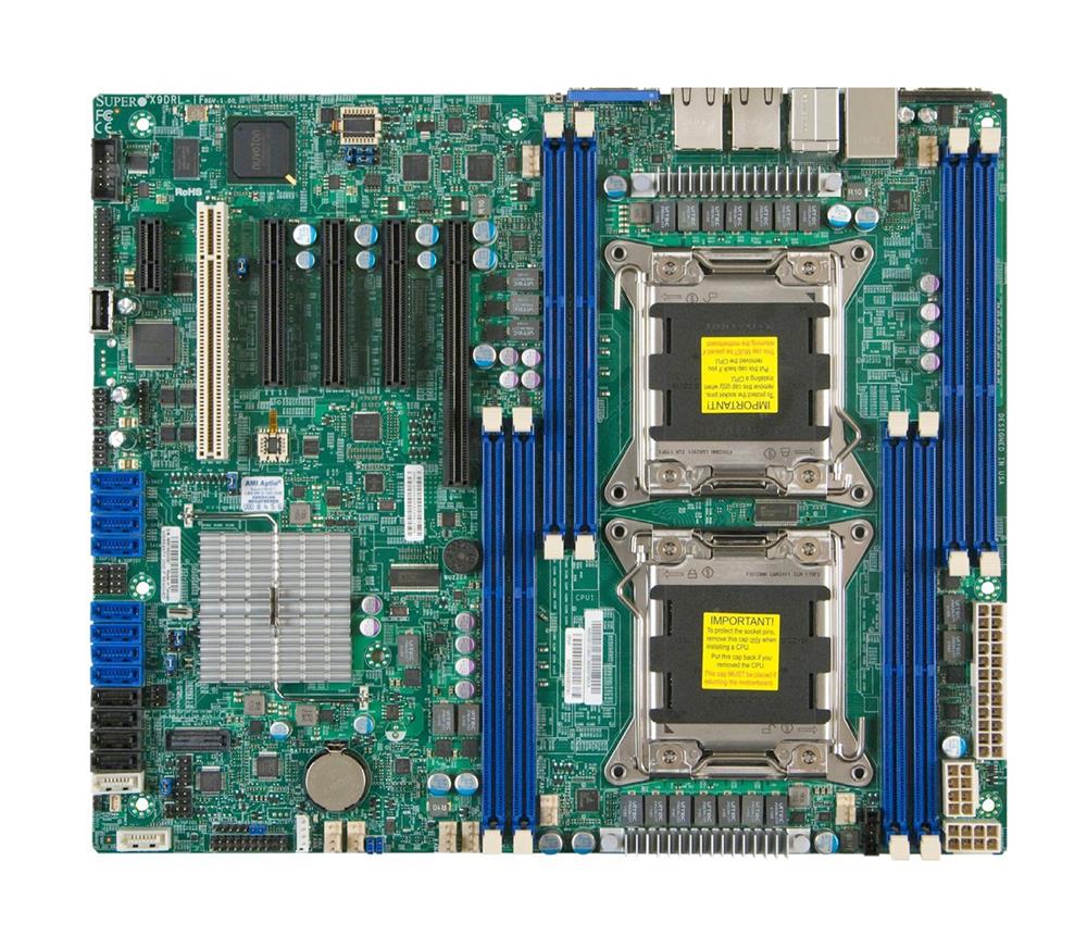 X9DRL-3F SuperMicro Intel C606 Chipset Xeon E5-2600 and E5-2600 v2 Series Processors Support Dual Socket R LGA-2011 ATX Server Motherboard (Refurbished)