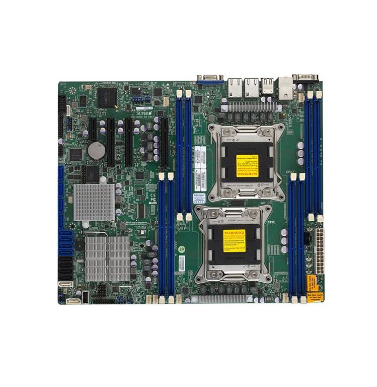 X9DRL-7F-O SuperMicro X9DRL-7F Dual Socket LGA 2011 Intel C602J Chipset Intel Xeon E5-2600/E5-2600 v2 Processors Support DDR3 8x DIMM 4x SATA2 3.0Gb/s ATX Server Motherboard (Refurbished)