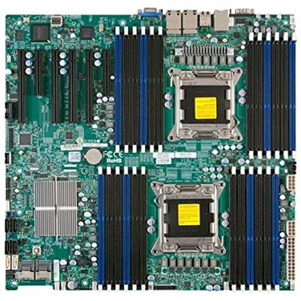 X9DRi-LN4F+ SuperMicro Intel C602 Chipset Xeon E5-2600 and E5-2600 v2 Series Processors Support Dual Socket R LGA-2011 Enhanced Extended-ATX Server Motherboard (Refurbished)