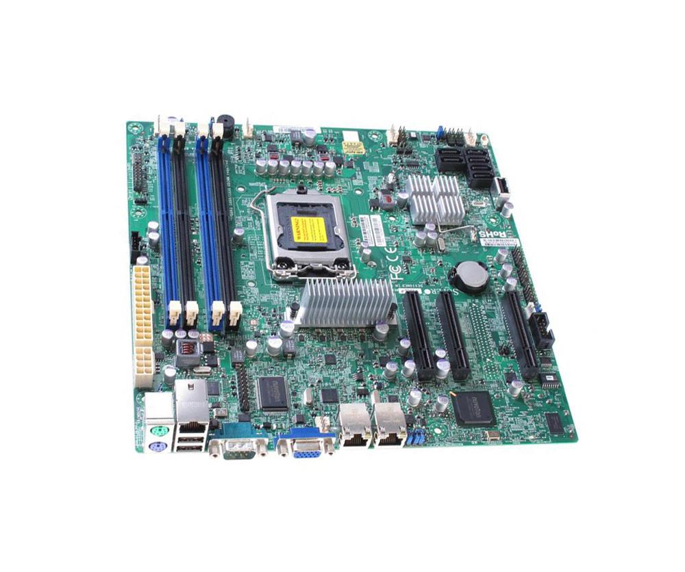 X9SCL-F-B SuperMicro X9SCL-F Single Socket LGA 1155 Intel Xeon E3-1200/ E3-1200 v2 Series 2nd & 3rd Generation Core i3/ Pentium/ Celeron Processors Support DDR3 4x DIMM 6x SATA2 3.0Gb/s uATX Server Motherboard (Refurbished)