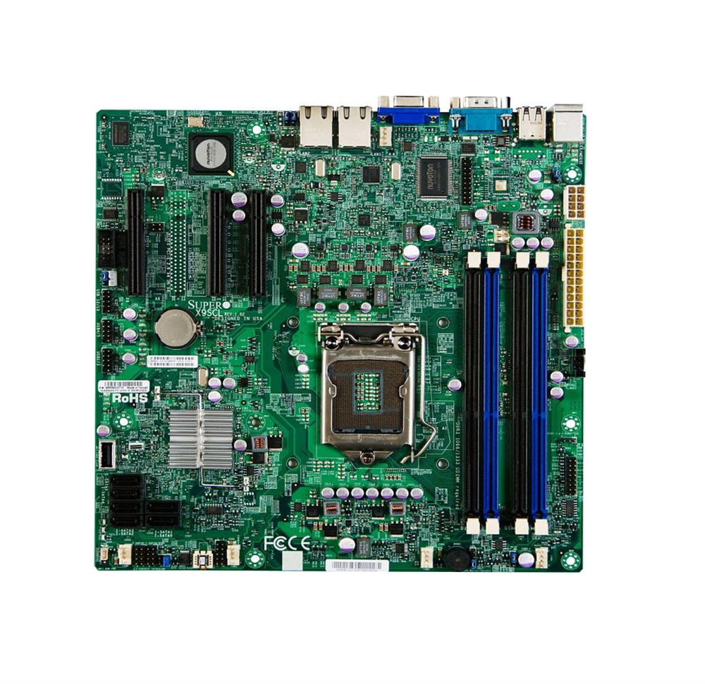 X9SCL+-F SuperMicro Intel C204 PCH Chipset Xeon E3-1200/ E3-1200 v2 Series/ 2nd and 3rd Gen Core i3/ Pentium/ Celeron Processors Support Single Socket H2 LGA-1155 micro-ATX Server Motherboard (Refurbished)