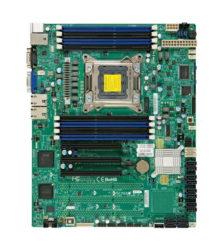 X9SRi SuperMicro Intel C602 Chipset Xeon E5-2600/1600 and E5-2600/1600 Series Processors Support Single Socket R LGA-2011 ATX Server Motherboard (Refurbished)
