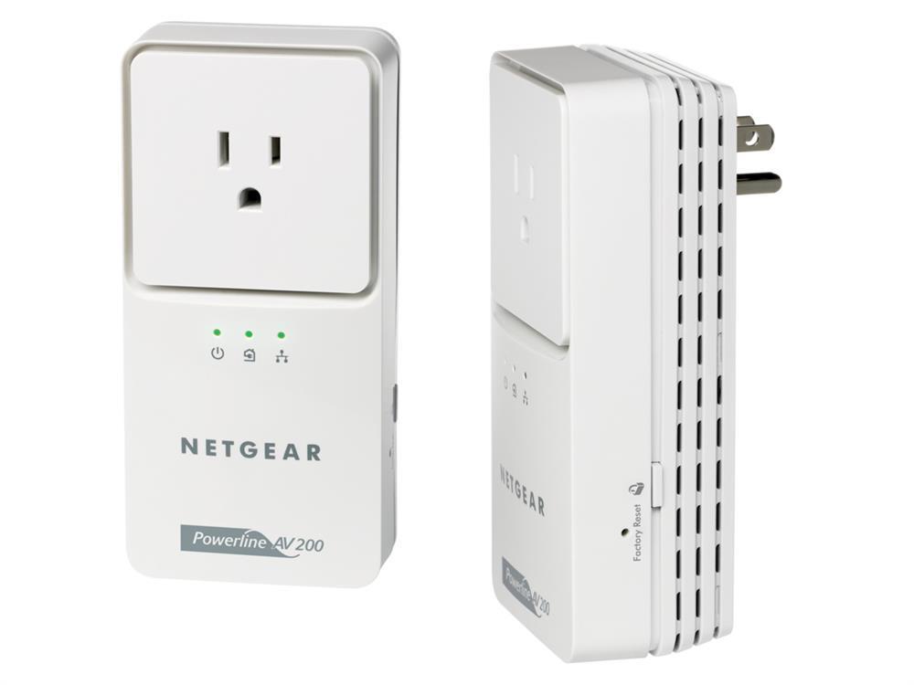 XAV2501-100NAS Netgear XAV2501 Powerline Network Adapter 1 x Network (RJ-45) 5000 Sq. ft. Area Coverage HomePlug AV Fast Ethernet