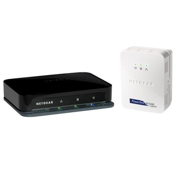 XAV5004 NetGear Powerline 500Mbps 4-Port Network Adapter Kit for Home Entertainment 3D (Refurbished)