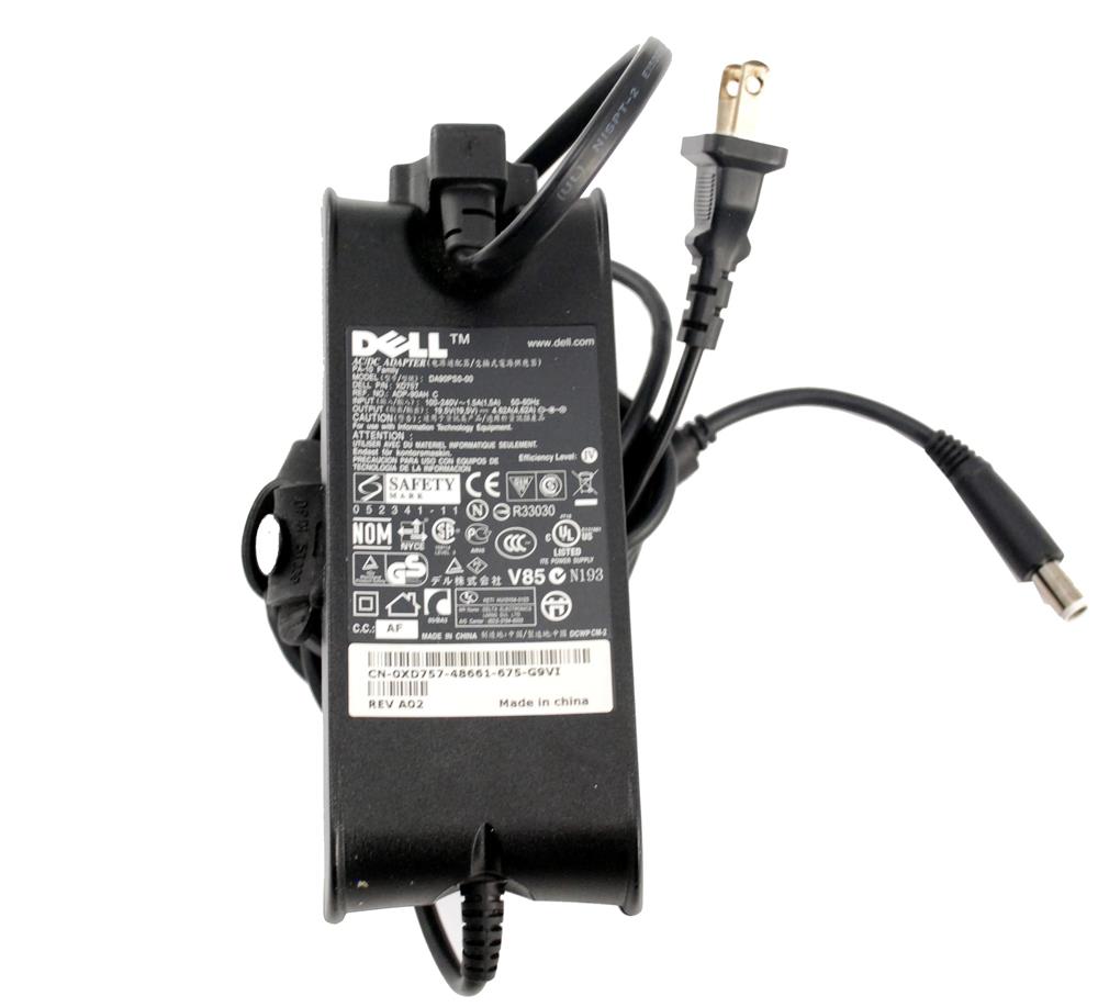 XD757 Dell 90-Watt 19.5V 4.62A AC Adapter