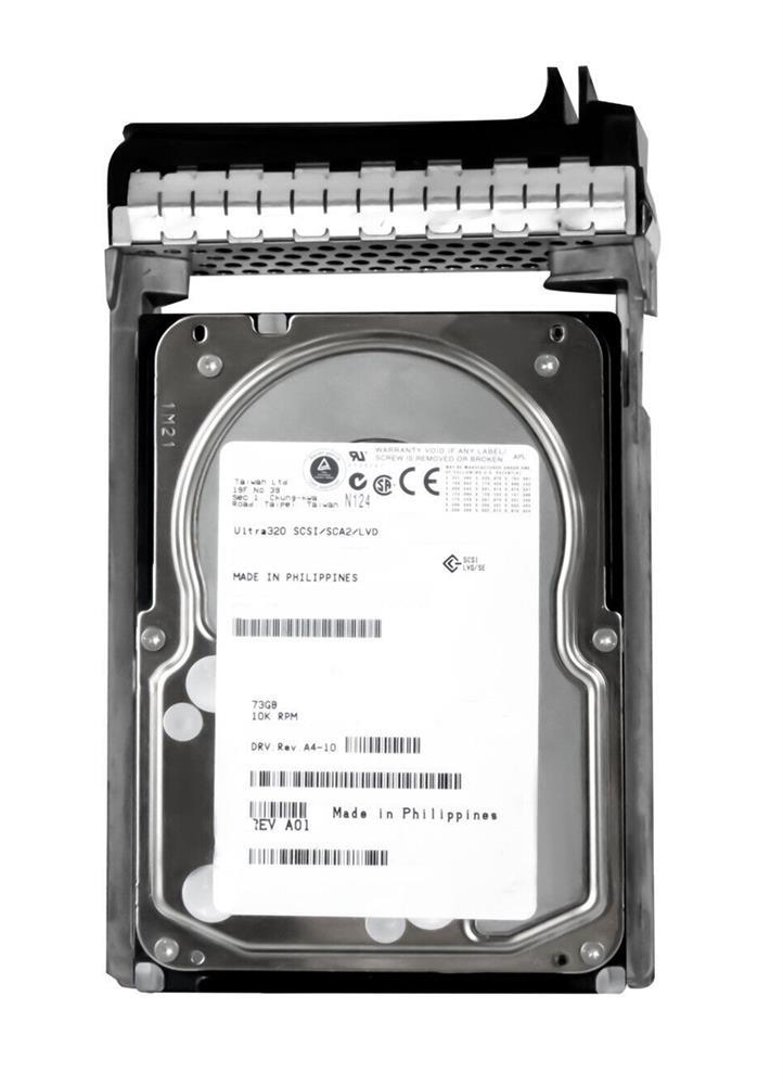XJ657 Dell 73GB 10000RPM Ultra-320 SCSI 80-Pin 8MB Cache 3.5-inch Internal Hard Drive