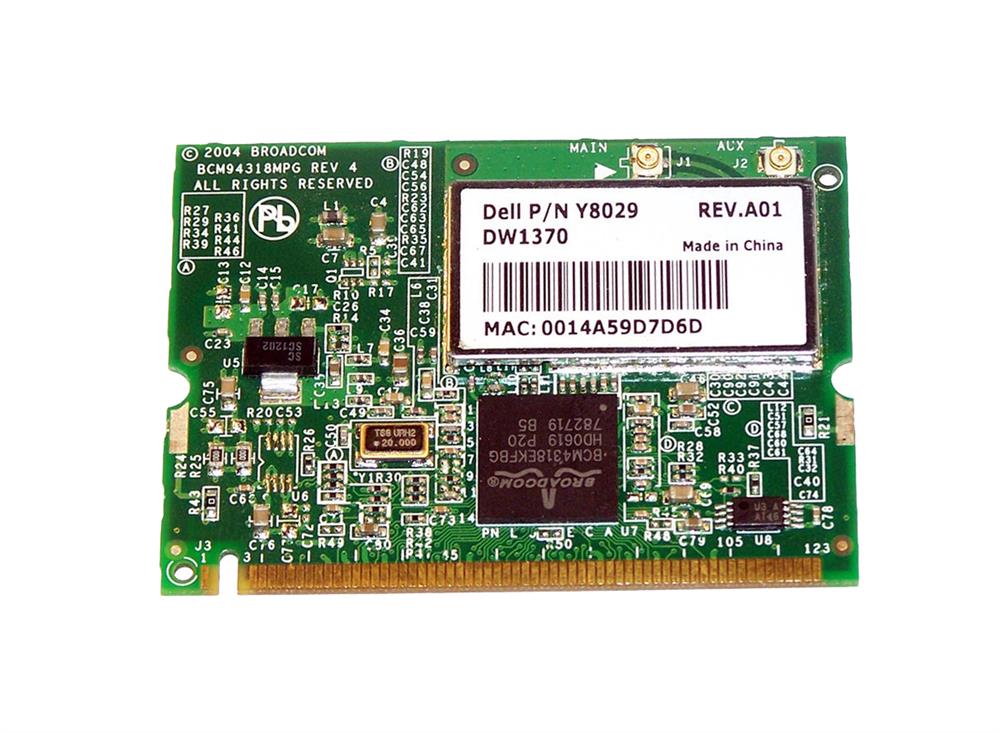 Y8029 Dell Wireless Mini PCI Card