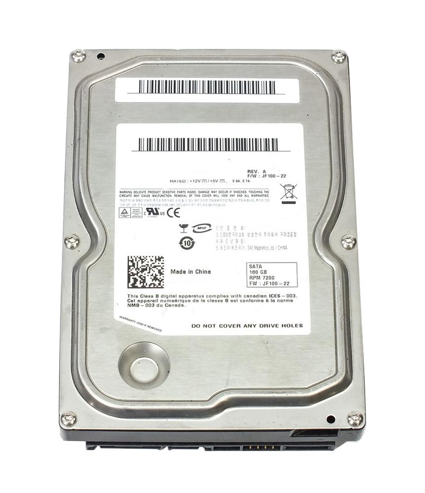 YF439 Dell 160GB 7200RPM SATA 3Gbps 8MB Cache 3.5-inch Internal Hard Drive
