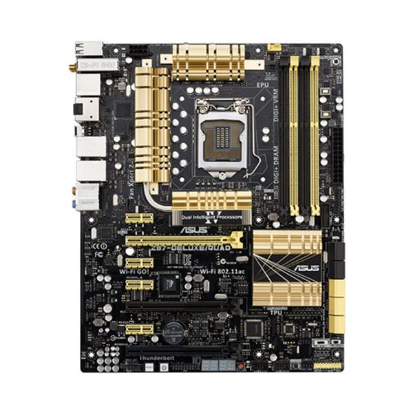 Z87-DELUXE/QUAD ASUS Intel Z87 Chipset 4th Generation Core i7/ Core i5/ Core i3/ Pentium/ Celeron Processors Support Socket 1150 ATX Motherboard (Refurbished)