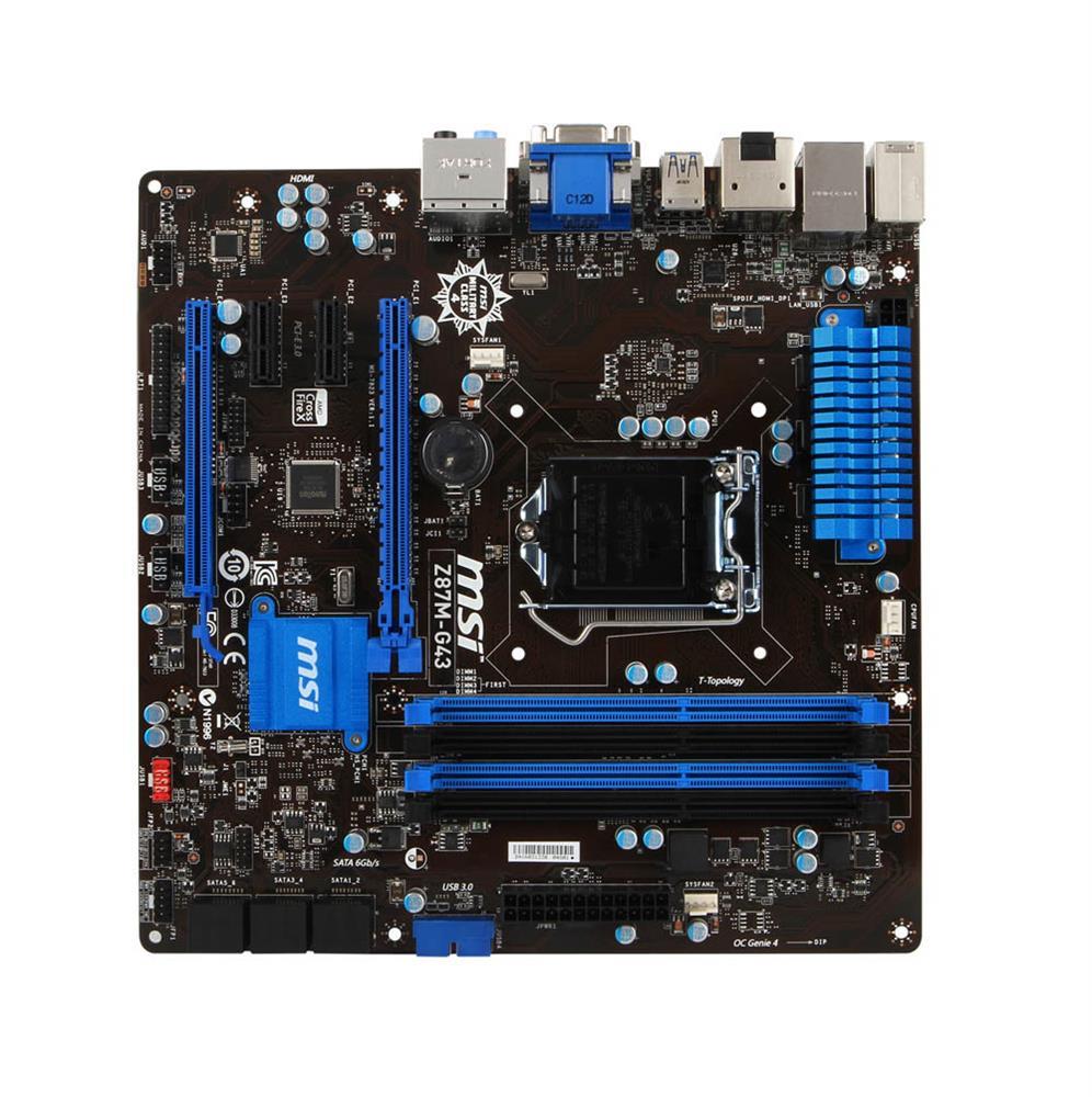 Z87M-G43-A1 MSI Z87 High Performance Cf Micro ATX Gaming Platform UATX Motherboard (Refurbished)