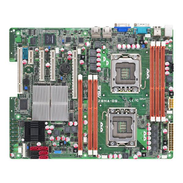 Z8NA-D6C ASUS Intel 5500 IOH/ ICH10R Chipset Six-Core/Quad-Core/ Dual Core Xeon X5600/ X5500/ E5600/ E5500/ L5600/ L5500 Series Processors Support Dual Socket LGA1366 ATX Server Motherboard (Refurbished)