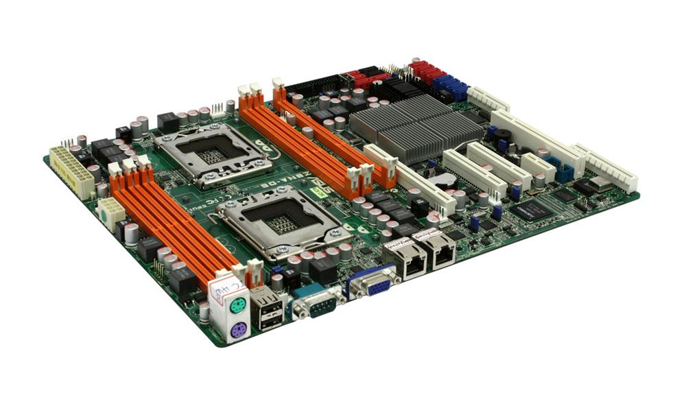 Z8NAD6MIO ASUS Z8NA-D6 Dual Socket LGA 1366 Intel 5500 + ICH10R Chipset Quad-Core Xeon X5600/X5500 Quad-Core/Dual Core E5600/E5500 Series/ Dual-Core/ Quad-Core Xeon L5600/L5500 Series Processors Support DDR3 6x DIMM 6x SATA2 3.0Gb/s ATX Server Motherboard (Refurbished)