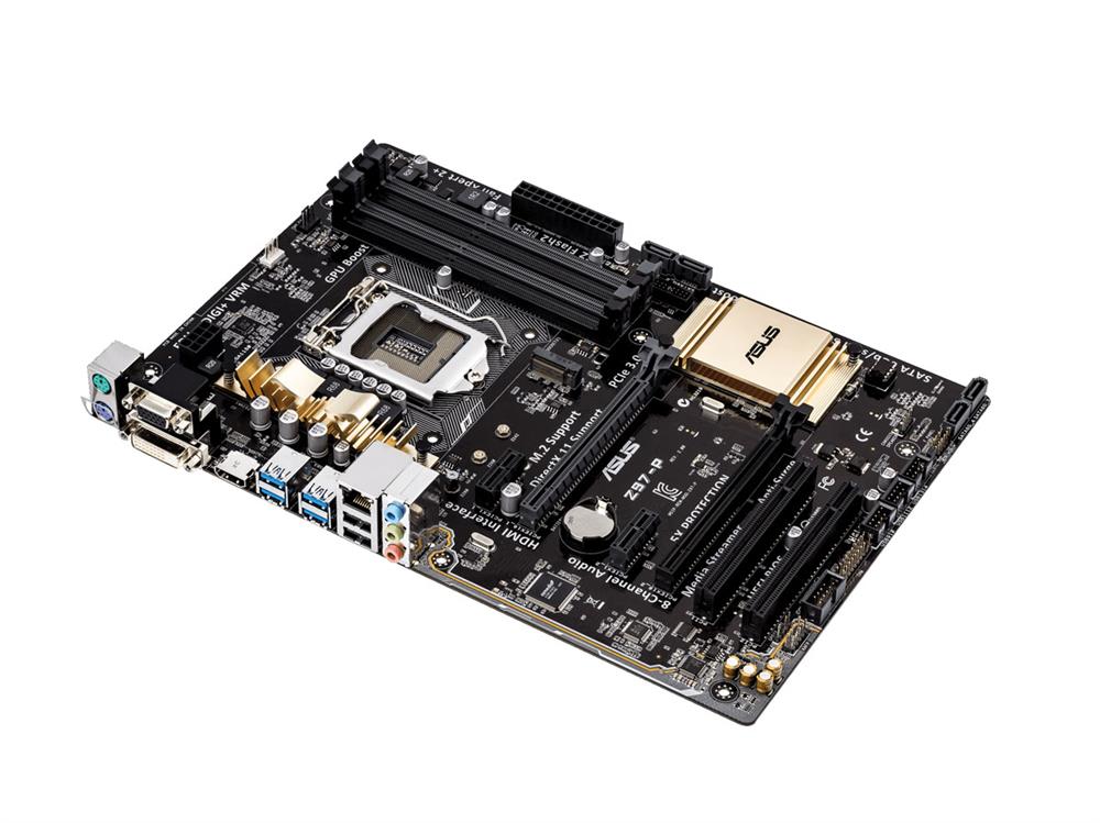 Z97-P ASUS Z97 Chipset Socket LGA1150 4Dimm PCI Express 3.0 M.2 ATX Motherboard (Refurbished)