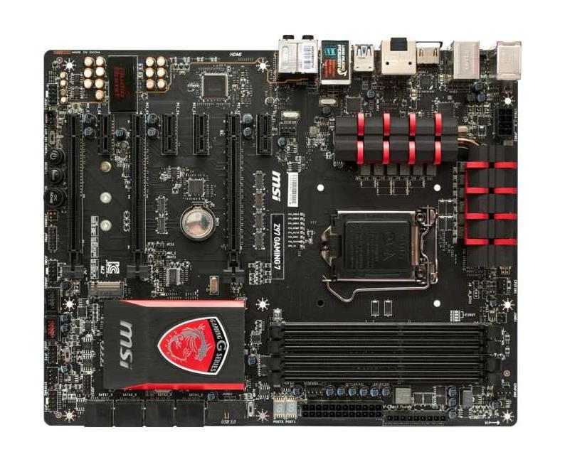 Z97A GAMING 7 MSI Socket LGA 1150 Intel Z97 Express Chipset 4th/5th Generation Core i7 / i5 / i3 / Pentium / Celeron Processors Support DDR3 4x DIMM 8x SATA 6.0Gb/s ATX Motherboard (Refurbished)