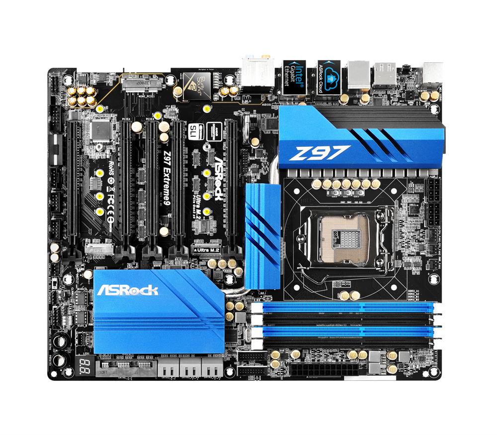 Z97EXTREME9 ASRock Socket-LGA2011 Chipset Z97 Extreme9 System Board (Refurbished)