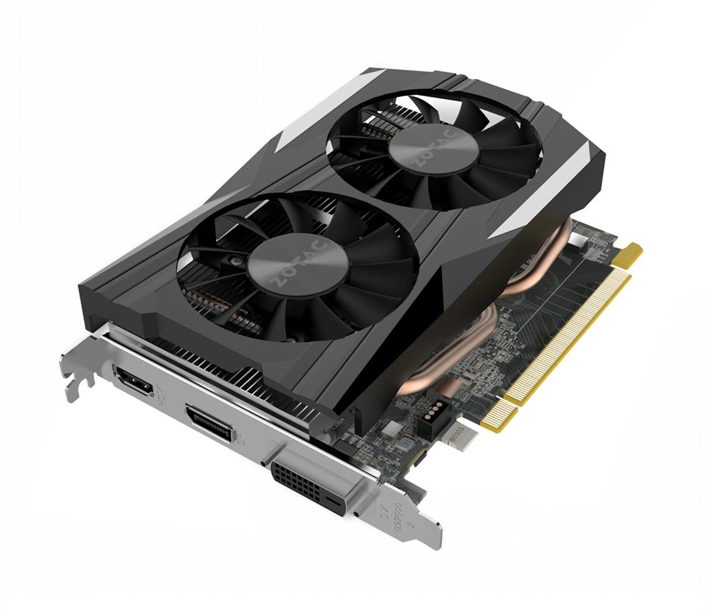 ZT-P10510B-10L Zotac GeForce GTX 1050 Ti Graphic Card 1.39 GHz Core 1.51 GHz Boost Clock 4GB GDDR5 PCI Express 3.0 Dual Slot Space Required
