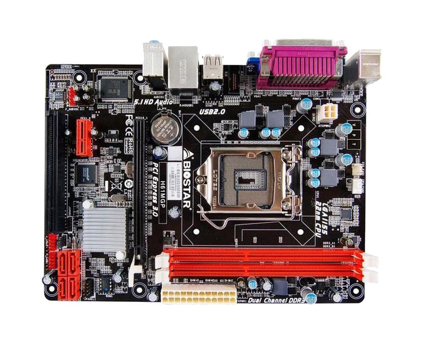 H61MGP Biostar Socket LGA1155 Intel H61 Chipset micro-ATX Motherboard (Refurbished)