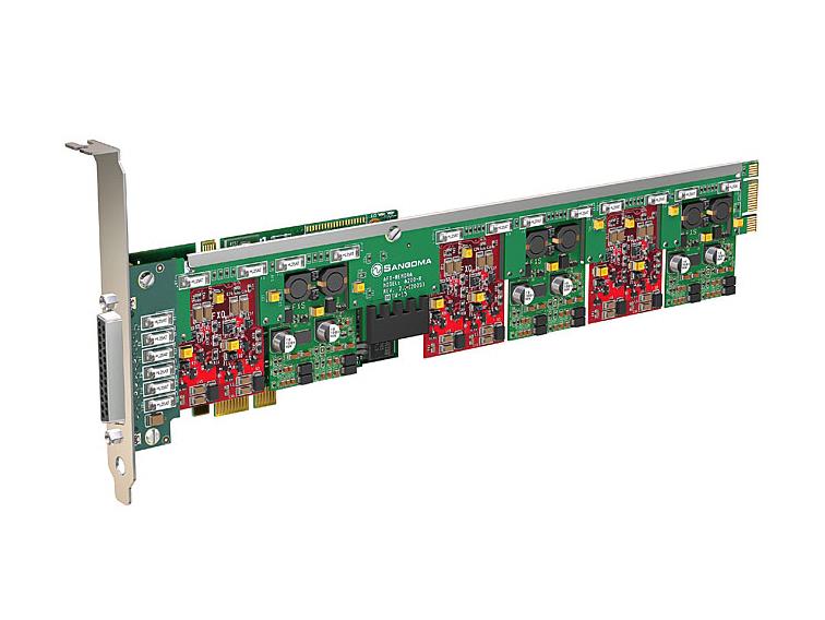 sangoma-a400-pci Sangoma A400BRM PCI Card Base + Remora up to 12 Ports