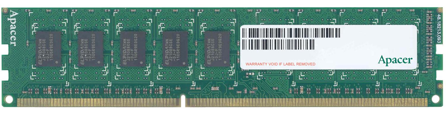 75.A83C8.G060C Apacer 2GB PC3-12800 DDR3-1600MHz ECC Unbuffered CL11 240-Pin DIMM Single Rank Memory Module