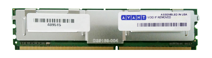 AVF7251B62F5800F7-AP Avant 4GB PC2-6400 DDR2-800MHz ECC Fully Buffered CL6 240-Pin DIMM Dual Rank Memory Module