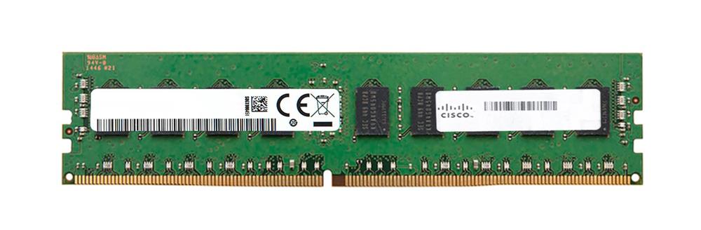 UCS-MR-1X081RU-A Cisco 8GB PC4-17000 DDR4-2133MHz ECC Registered CL15 288-Pin DIMM 1.2V Single Rank Memory Module