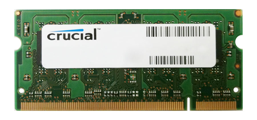 CT25664AC667-B2 Crucial 2GB PC2-5300 DDR2-667MHz non-ECC Unbuffered CL5 200-Pin SoDimm Memory Module