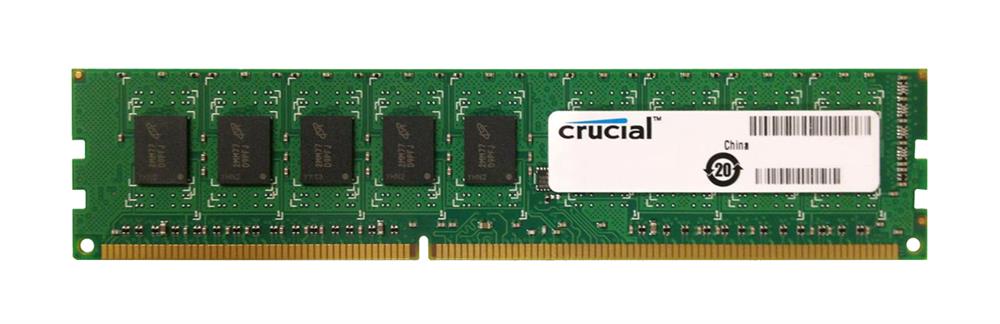 CT51272BD160B.18FKD Crucial 4GB PC3-12800 DDR3-1600MHz ECC Unbuffered CL11 240-Pin DIMM 1.35V Low Voltage Dual Rank Memory Module