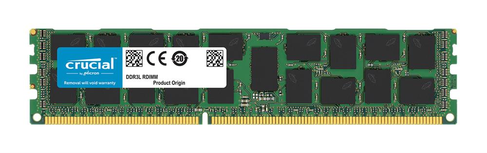 CT16G3ERSDD4186D.36FP Crucial 16GB PC3-14900 DDR3-1866MHz Registered ECC CL13 240-Pin DIMM Dual Rank Memory Module