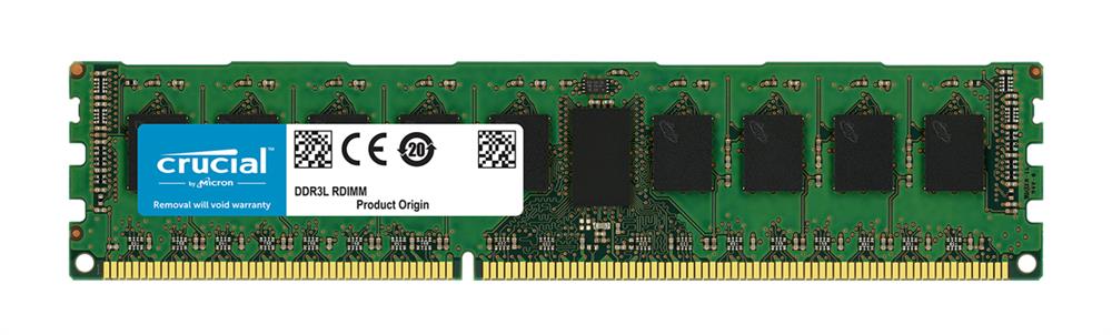 CT8G3ERSLS4160B.18FN Crucial 8GB PC3-12800 DDR3-1600MHz ECC Registered CL11 240-Pin DIMM 1.35V Low Voltage Single Rank Memory Module