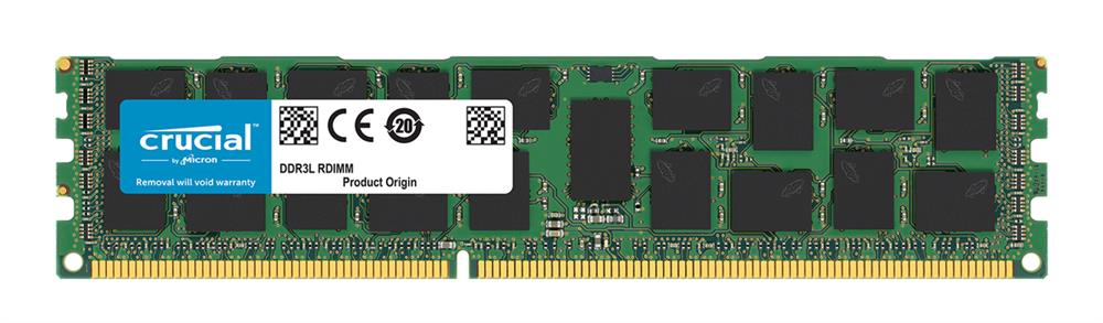 CT8G3ERSLD4160B.36FKD Crucial 8GB PC3-12800 DDR3-1600MHz ECC Registered CL11 240-Pin DIMM 1.35V Low Voltage Dual Rank Memory Module