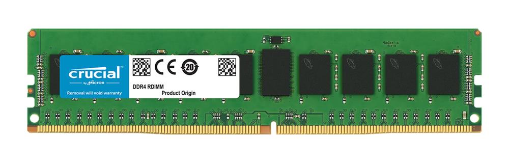CT16G4RFS424A Crucial 16GB PC4-19200 DDR4-2400MHz Registered ECC CL17 288-Pin DIMM 1.2V Single Rank Memory Module