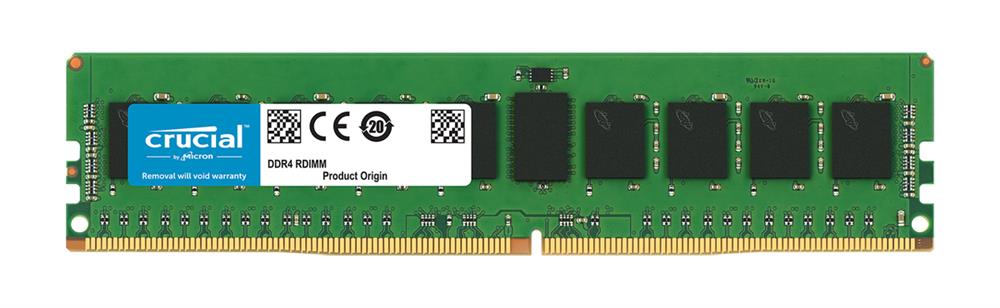 CT8G4RFD824A Crucial 8GB PC4-19200 DDR4-2400MHz ECC Registered CL17 288-Pin DIMM 1.2V Dual Rank Memory Module