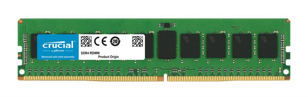 CT8G4RFS824A Crucial 8GB PC4-19200 DDR4-2400MHz ECC Registered CL17 288-Pin DIMM 1.2V Single Rank Memory Module