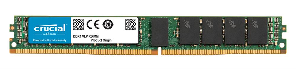 CT7221652 Crucial 32GB PC4-19200 DDR4-2400MHz ECC Registered CL17 288-Pin DIMM 1.2V Very Low Profile (VLP) Dual Rank Memory Module for Supermicro SuperServer 2028TP-HC1R System