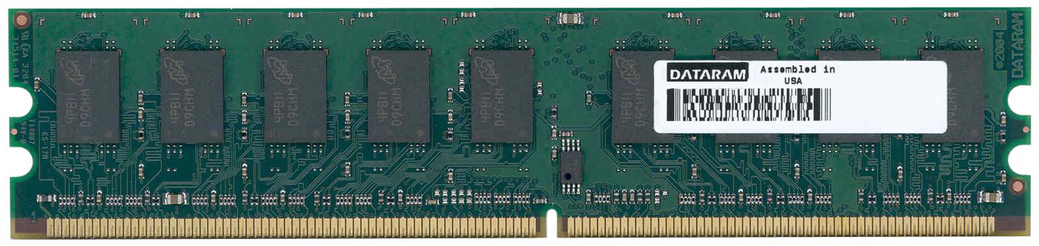 DTM446E Dataram 4GB PC2-6400 DDR2-800MHz ECC Unbuffered CL6 240-Pin DIMM Dual Rank Memory Module