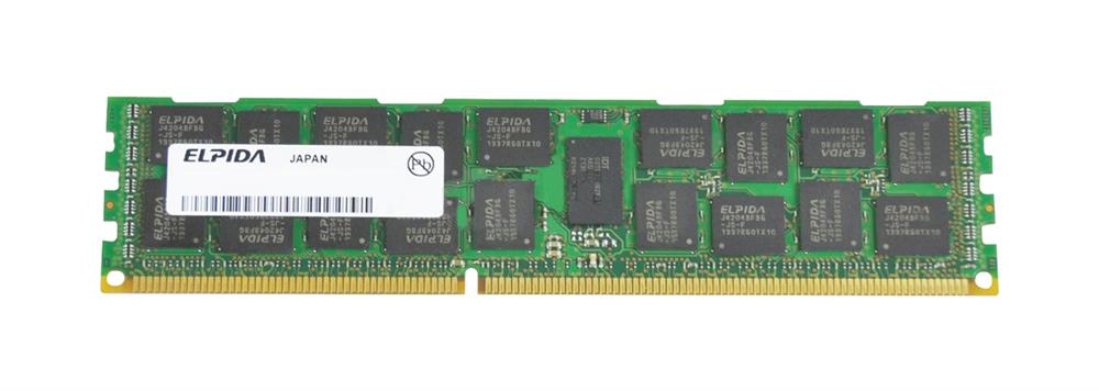 EBJ81HF4BAFA-DJ-F Elpida 8GB PC3-10600 DDR3-1333MHz ECC Registered CL9 240-Pin DIMM Quad Rank Memory Module