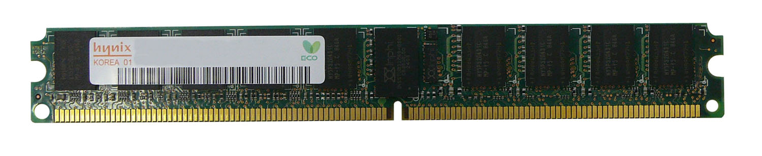 HYMP125P72BMP4L-C4 Hynix 2GB PC2-4200 DDR2-533MHz ECC Registered CL4 240-Pin DIMM Very Low Profile (VLP) Dual Rank Memory Module