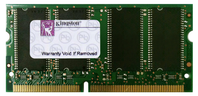 KSY-F250/256 Kingston 256MB PC100 100MHz non-ECC Unbuffered CL2 144-Pin SoDimm Memory Module