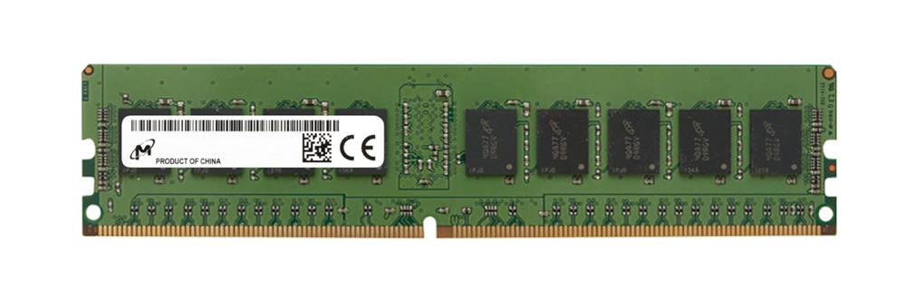 MTA9ASF1G72PZ-2G3A1 Micron 8GB PC4-19200 DDR4-2400MHz ECC Registered CL17 288-Pin DIMM 1.2V Single Rank Memory Module