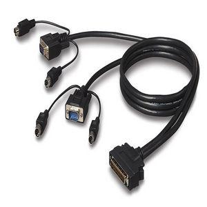 F1D9400-06 Belkin OmniView Dual Port Ps/2 and VGA Cable Kit 6ft