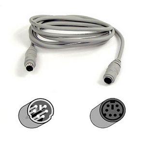F2N035-25 Belkin 25ft PS2 6-Pin Mini Din Male to 6-Pin Female Mouse/Keyboard Extension Cable