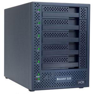 301135U LaCie Biggest S2S Hard Drive Array 5 x HDD Installed 2.50TB Installed HDD Capacity Serial ATA/300 Controller RAID Supported 5 x Total Bays eSATA