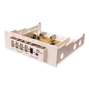 JU-H61B22-S2 SIIG USB 2.0+1394 6-Port Bay Hub 4 x 4-pin USB 2.0 USB Front Panel, 2 x IEEE 1394a FireWire Front Panel Drive Bay