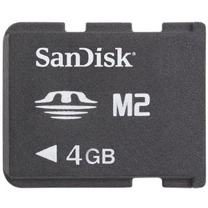 SDMSM2-4096-A10M SanDisk 4GB Memory Stick Micro (M2) Memory Card