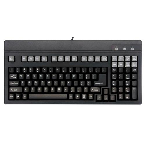 KB-700BU Solidtek KB-700 Compact Keyboard USB 104 Keys Black