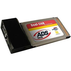 DLX-181 ADSTech Dual Link Cardbus USB & FireWire Combo Adapter 2 x 4-pin Type A USB 2.0, 1 x 6-pin IEEE 1394 FireWire Plug-in Card