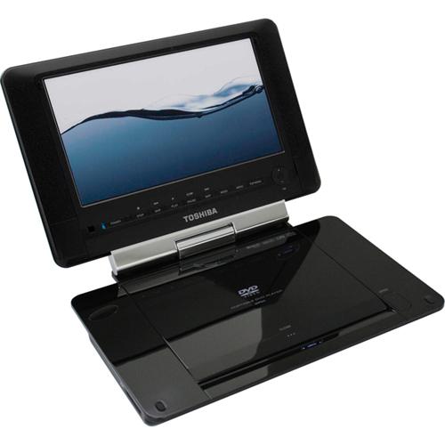 SDP94S Toshiba Portable DVD Player 9" Display DVD-RW, DVD+RW, CD-RW JPEG DVD Video, Video CD 16:9 CD-DA, MP3 2 x Headphone Port(s) Lithium Ion (Li-Ion) 5 Hour (Refurbished)
